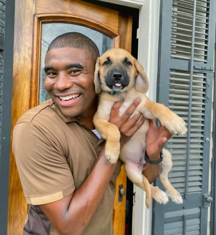 UPS Delivery Man Makes A Point Of Greeting Every Dog He Encounters (New Pics)