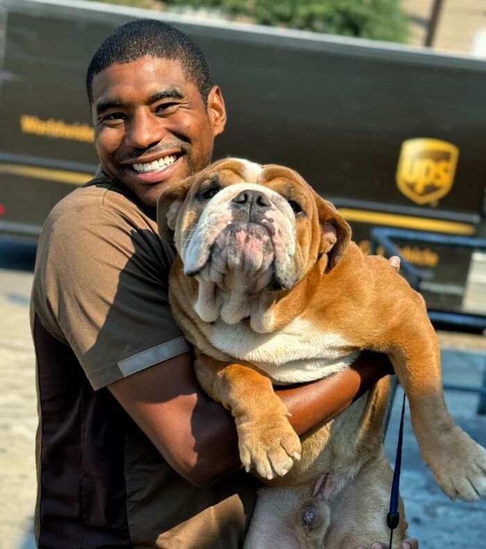 UPS Delivery Man Makes A Point Of Greeting Every Dog He Encounters (New Pics)