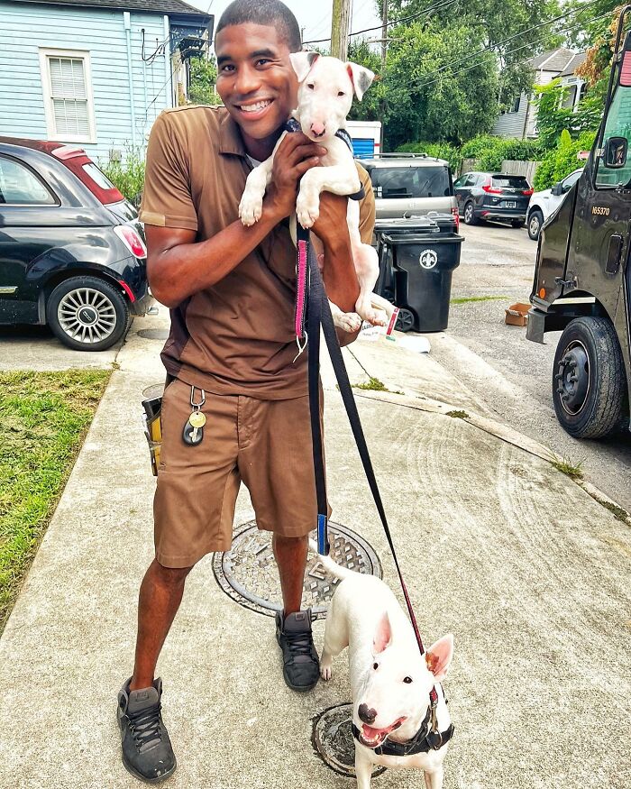 UPS Delivery Man Makes A Point Of Greeting Every Dog He Encounters (New Pics)