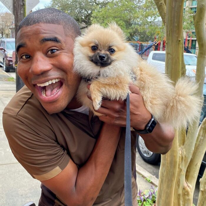 UPS Delivery Man Makes A Point Of Greeting Every Dog He Encounters (New Pics)