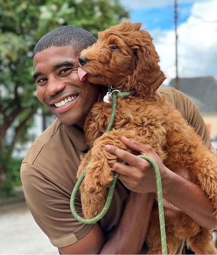 UPS Delivery Man Makes A Point Of Greeting Every Dog He Encounters (New Pics)